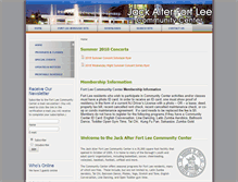 Tablet Screenshot of fortleecommunitycenter.org